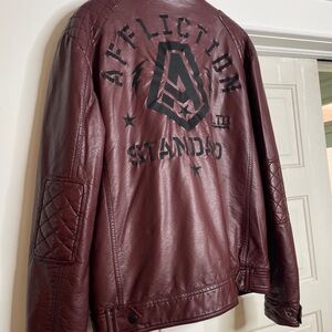 Affliction Black Premium Buckle B Jacket Large y2k 2000s